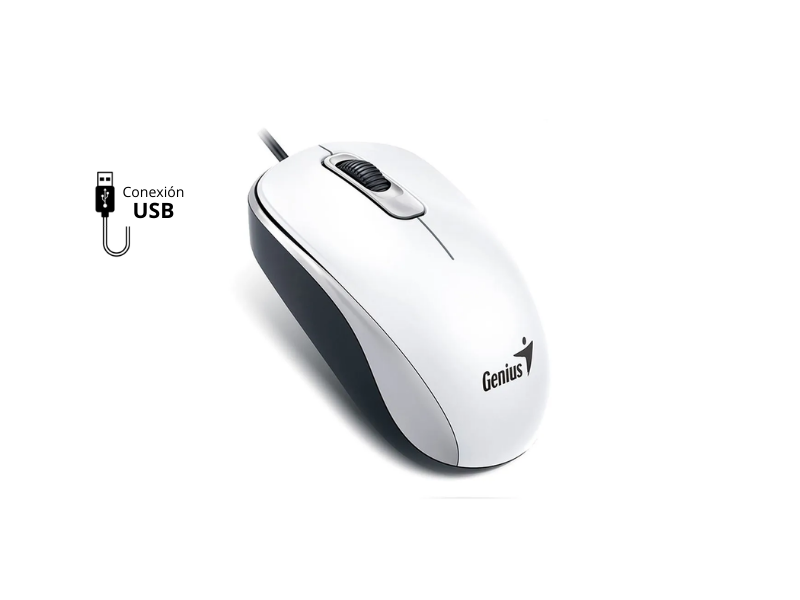 MOUSE GENIUS DX-110 OPTICO USB WHITE